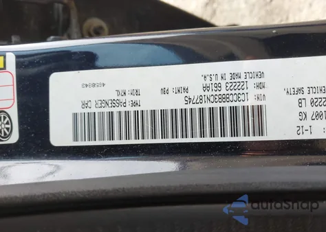 2012 Chrysler 200 Touring z USA, uszkodzony, nr VIN 1C3CCBBB3CN187745